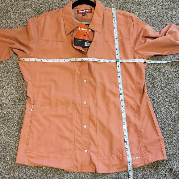 NWT Simms Womens Fishing Long Sleeve Top salmon pink XL - Picture 6 of 6